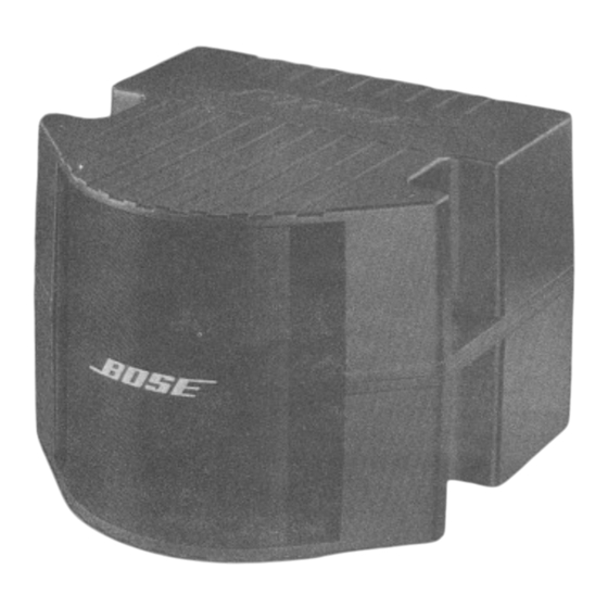 Bose acoustimass Owner's Manual