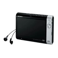 Sony DVE7000S - DVD Walkman Operating Instructions Manual
