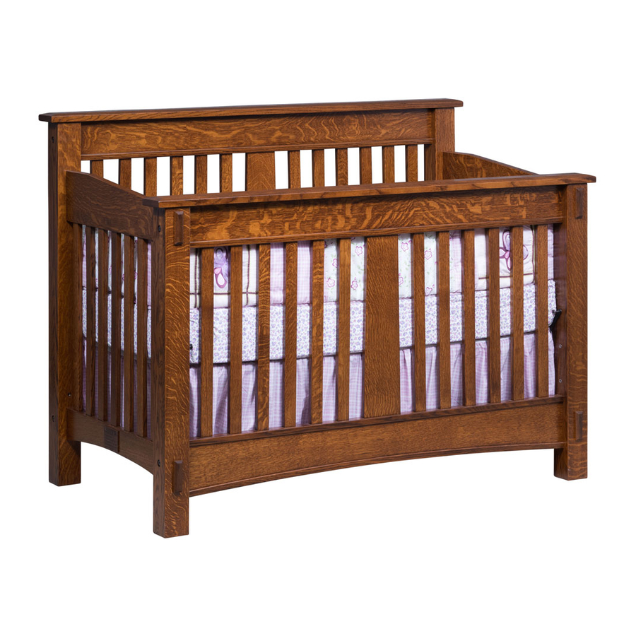OLD TOWN OAK Linbergh Crib Instructions For Assembling