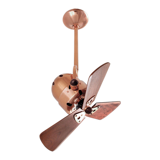 Matthews Fan Company Bianca Direcional Series Installation Instructions Manual