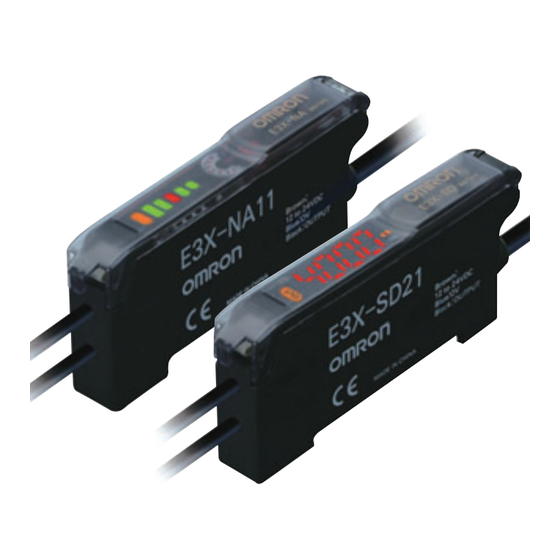Omron E3X-SD Manual
