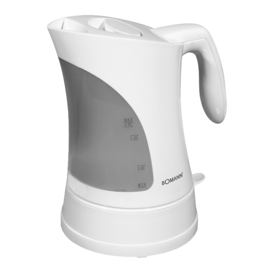 User Manuals: BOMANN WK 504 CB Electric Kettle