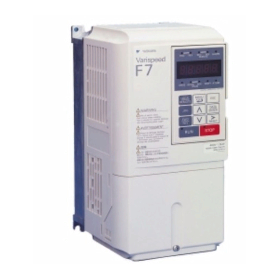 YASKAWA Varispeed F7 Instruction Manual