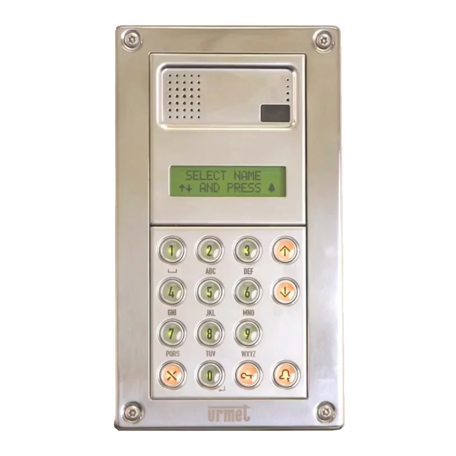 Urmet 2VOICE sinthesi steel 1083 Manual