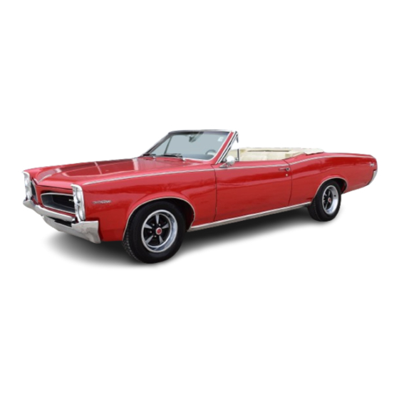 Pontiac 1966 Tempest Shop Manual