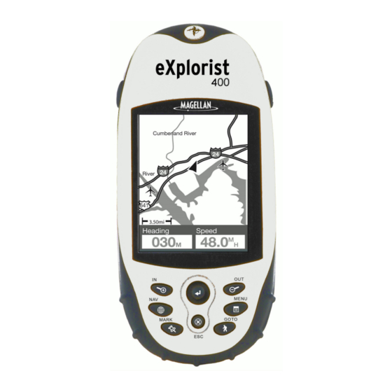 Magellan EXPLORIST 400 Reference Manual