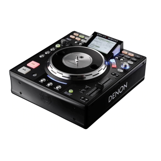 Denon dn-hs5500 Owner's Manual