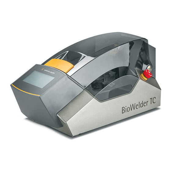 Sartorius Stedim Biotech BioWelder Total Containment Operating Manual