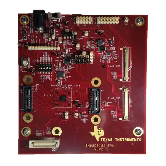 Texas Instruments SN65DSI83 EVM User's Manual And Implementation Manual