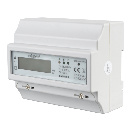 Velleman EMDIN03 User Manual