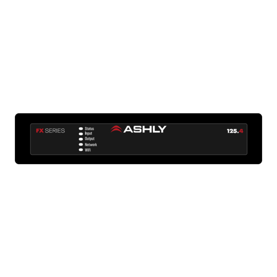 Ashly FX Series Operating Manual