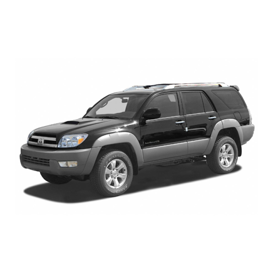 Toyota 4RUNNER 2005 Owner's Manual