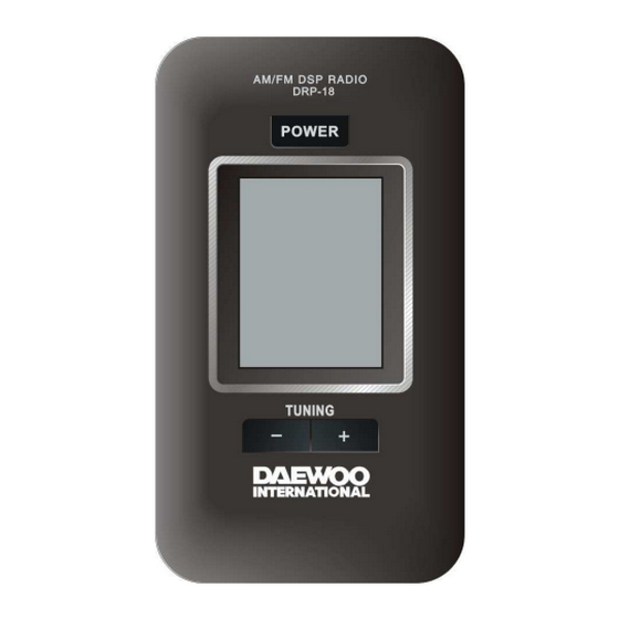 Daewoo DRP-18 Operation Manual