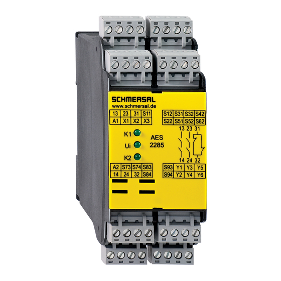schmersal AES 2285 Operating Instructions Manual