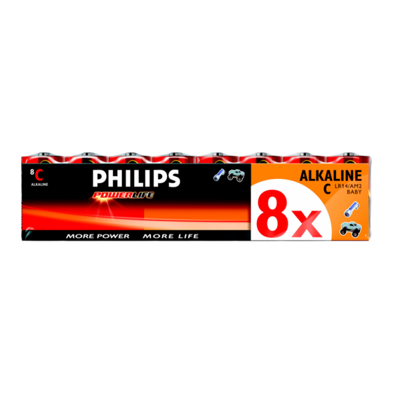 Philips LR14PS8C Specification Sheet