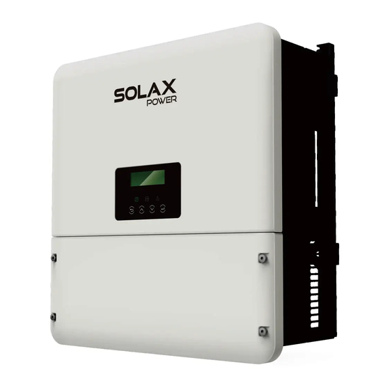 Solax X1-Hybrid Series User Manual
