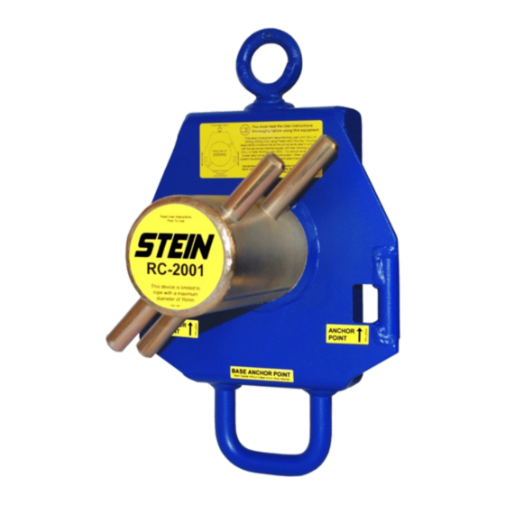 User Manuals: STEIN RC-2001 Bollard Lowering Device