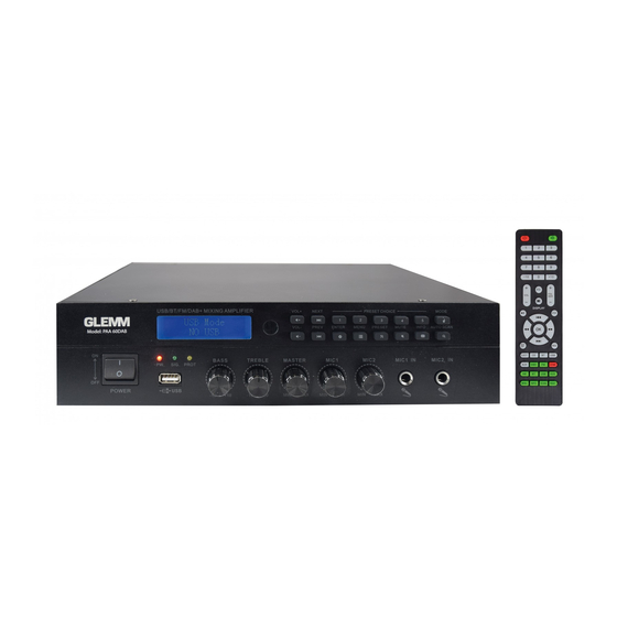 GLEMM PAA 60DAB Instruction Manual