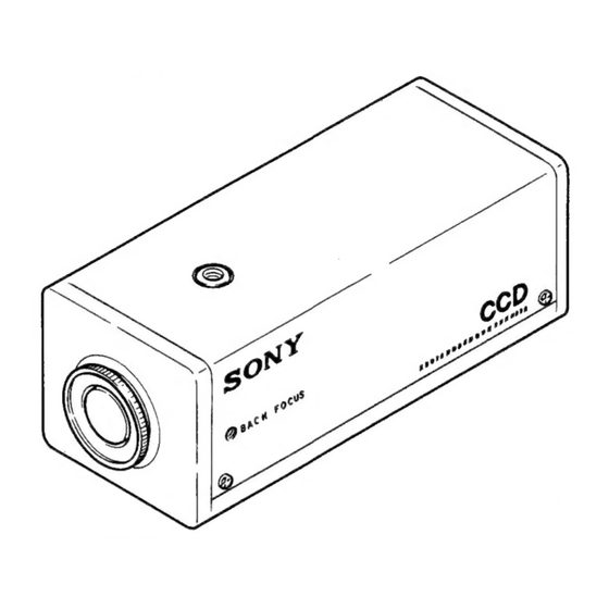 Sony SSC-M256 Service Manual