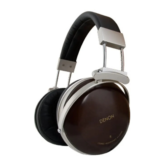 Denon AH D5000 - Headphones - Binaural Manuals