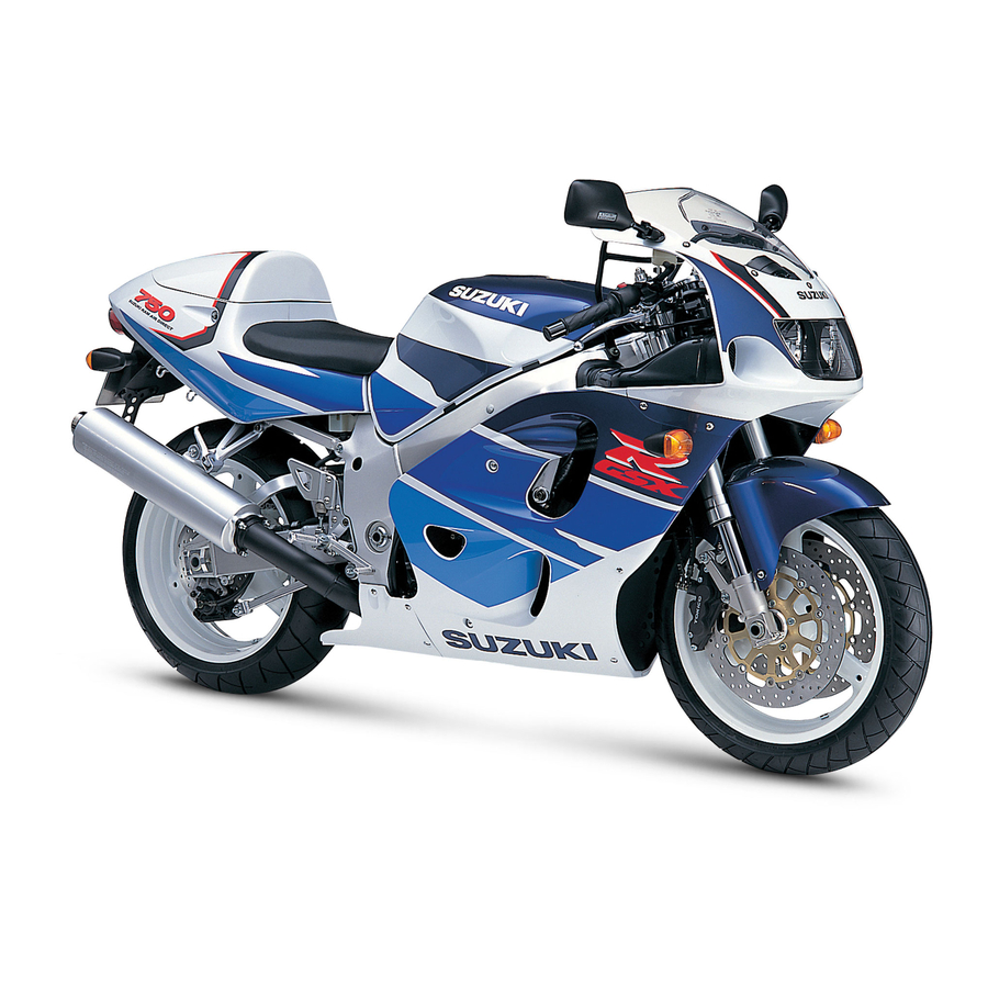 Suzuki 1996 GSX-R750 Service Manual
