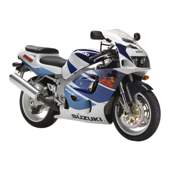 Suzuki 1996 GSX-R750 Service Manual