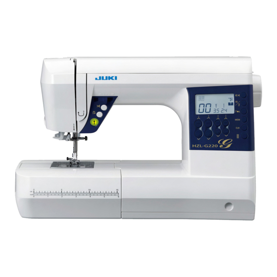 JUKI HZL-G220 Instruction Manual