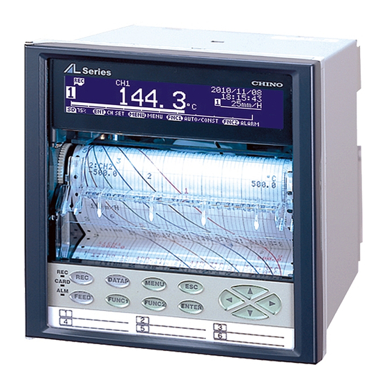 Chino AL4000 series Instructions Manual