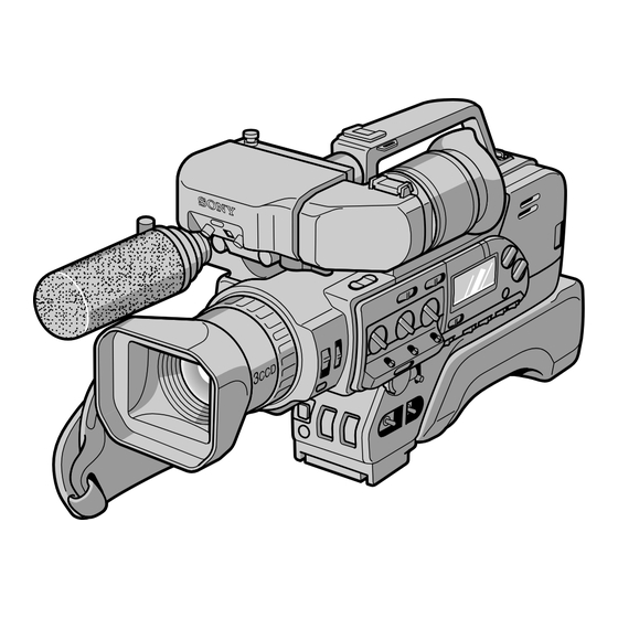 Sony DCR-VX9000 Operating Instructions Manual