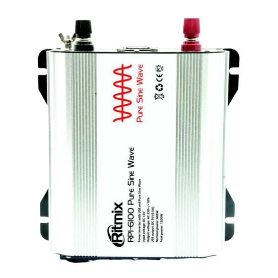 Ritmix Pure Sine Wave RPI-6100 User Manual