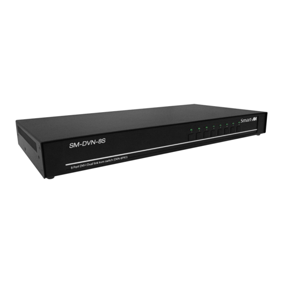 SMART-AVI SM-DVN-8S-S Quick Start Manual