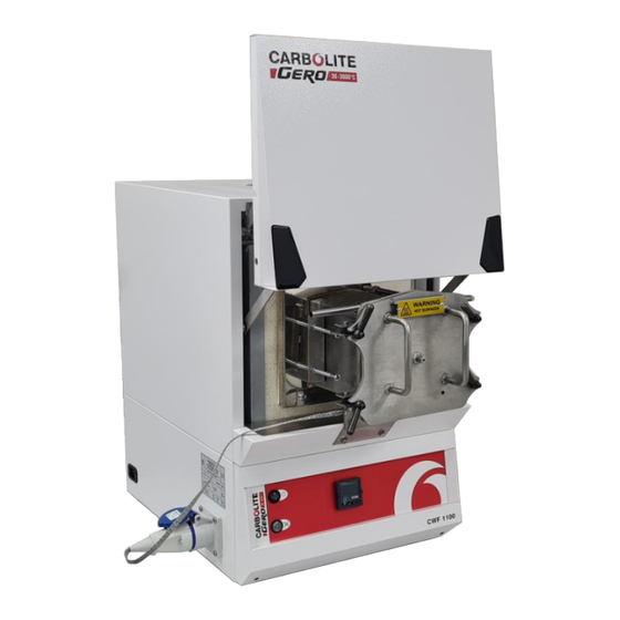 User Manuals: VERDER Carbolite Gero CWF 11/23 Furnace