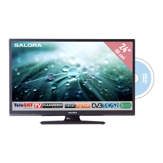 Salora 24LED9109CTS2DVD Operating Instructions Manual