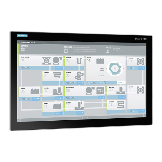 Siemens SIMATIC IPC477E PRO Operating Instructions Manual