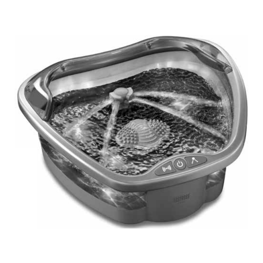 Homedics Destress Jet Spa Elite FB-200TL Manual