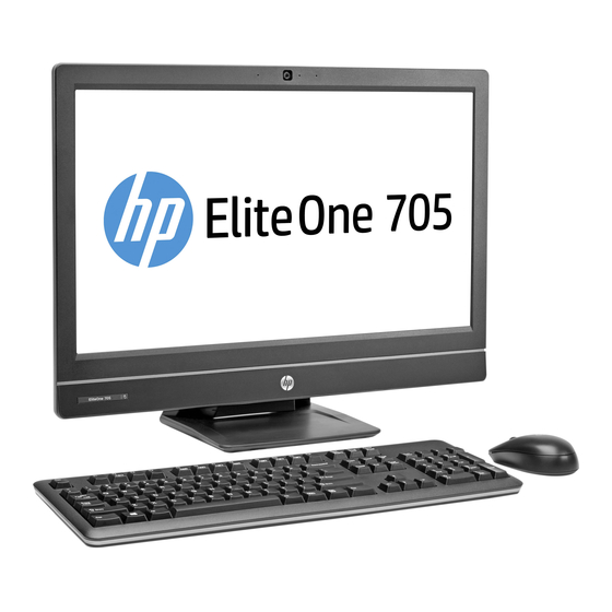 HP EliteOne 705 G1 All-in-One PC Manuals