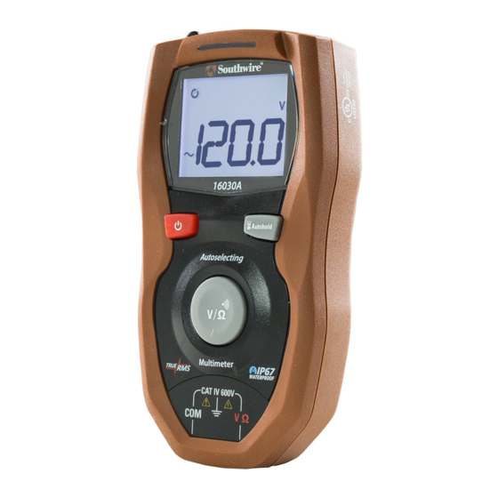 Southwire 16030A Operating Instructions Manual