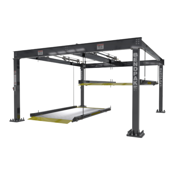 BendPak PL-6KDT Manuals