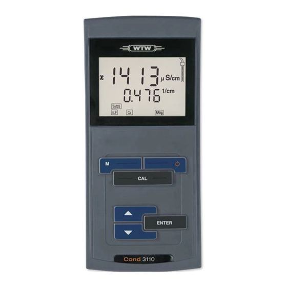 wtw Cond 3110 Quick Start Manual