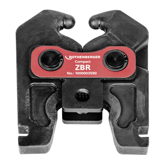 Rothenberger ZBR Instructions For Use Manuals