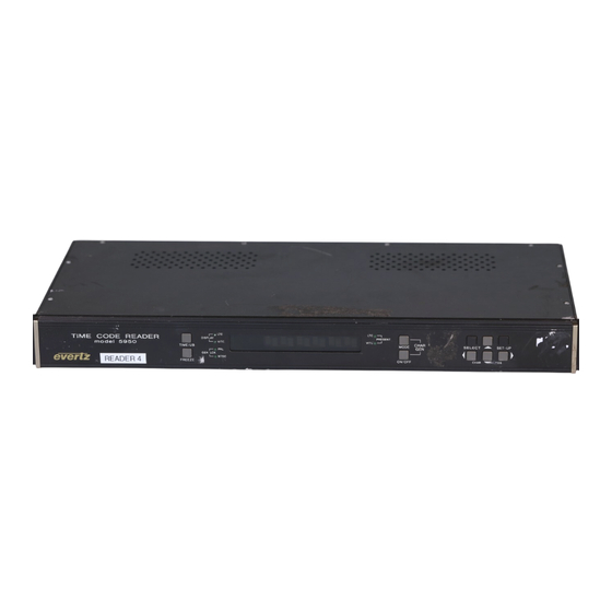 evertz 5950-SID Instruction Manual