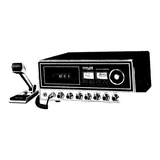 User Manuals: Gladding Simba SSB CB Radio