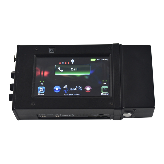 Prodys QUANTUM LITE Quick Manual