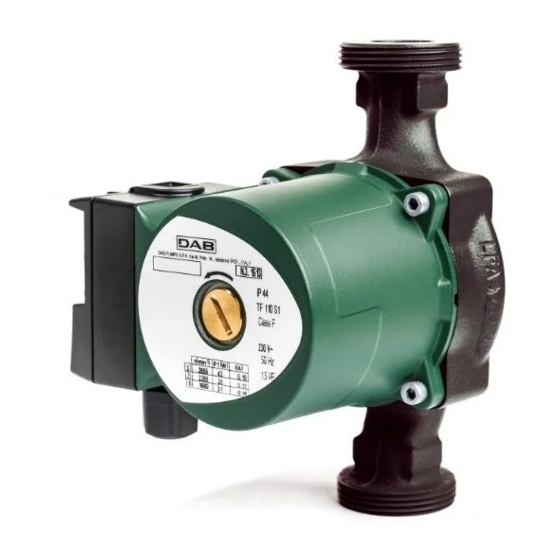 DAB VA 50/130A Instruction For Installation And Maintenance
