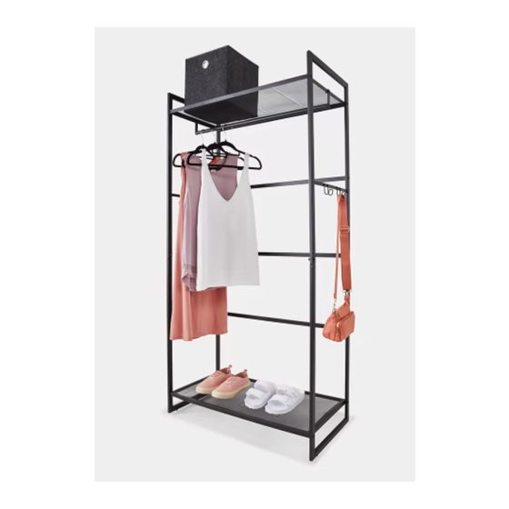 KMART MESH GARMENT RACK BLACK Assembly Instructions
