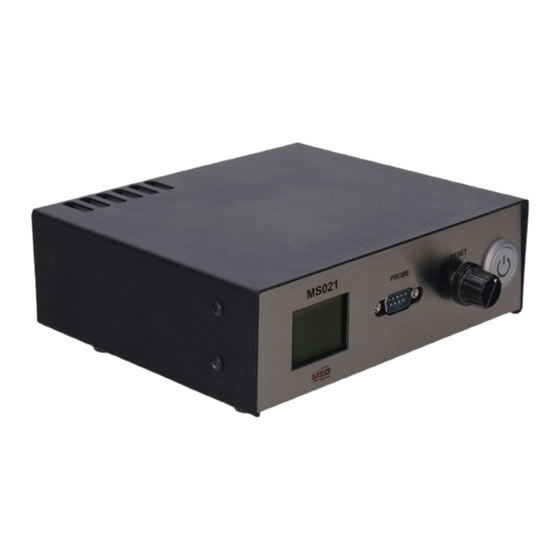 MSG Equipment MS021 User Manual