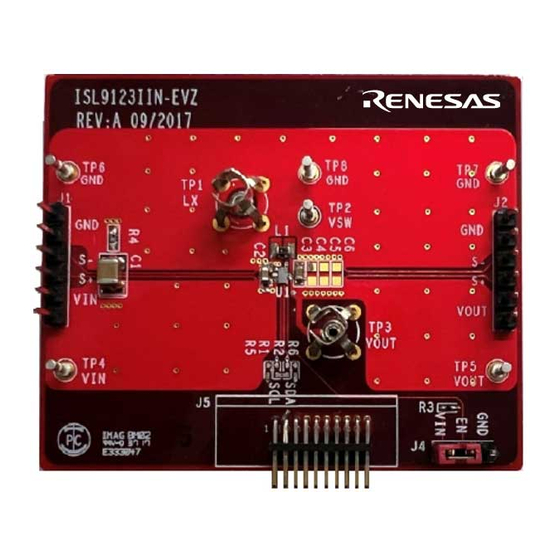 Renesas ISL9123 II EVZ Series Manual