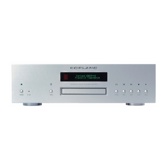 Copland CDA823 User Manual