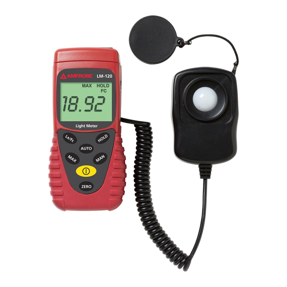 Amprobe LM-120 Light Meter Manuals