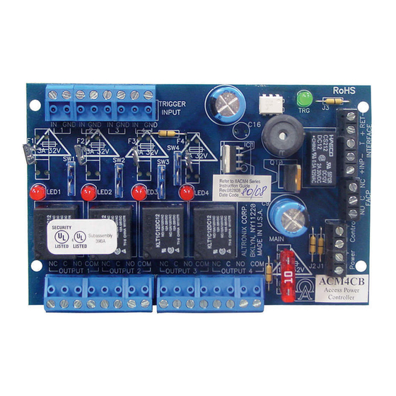 Altronix PD8ULCB Installation Manual